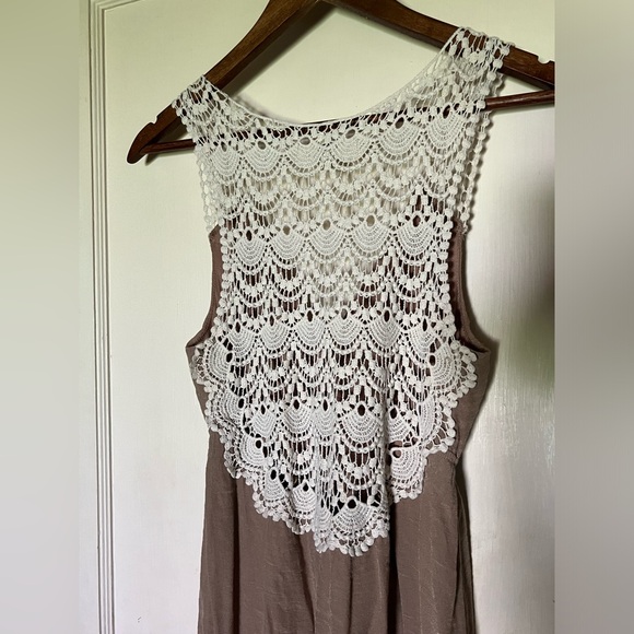 🎉BOGO🎉 Ya Los Angeles Crochet Maxi Dress - Picture 3 of 4